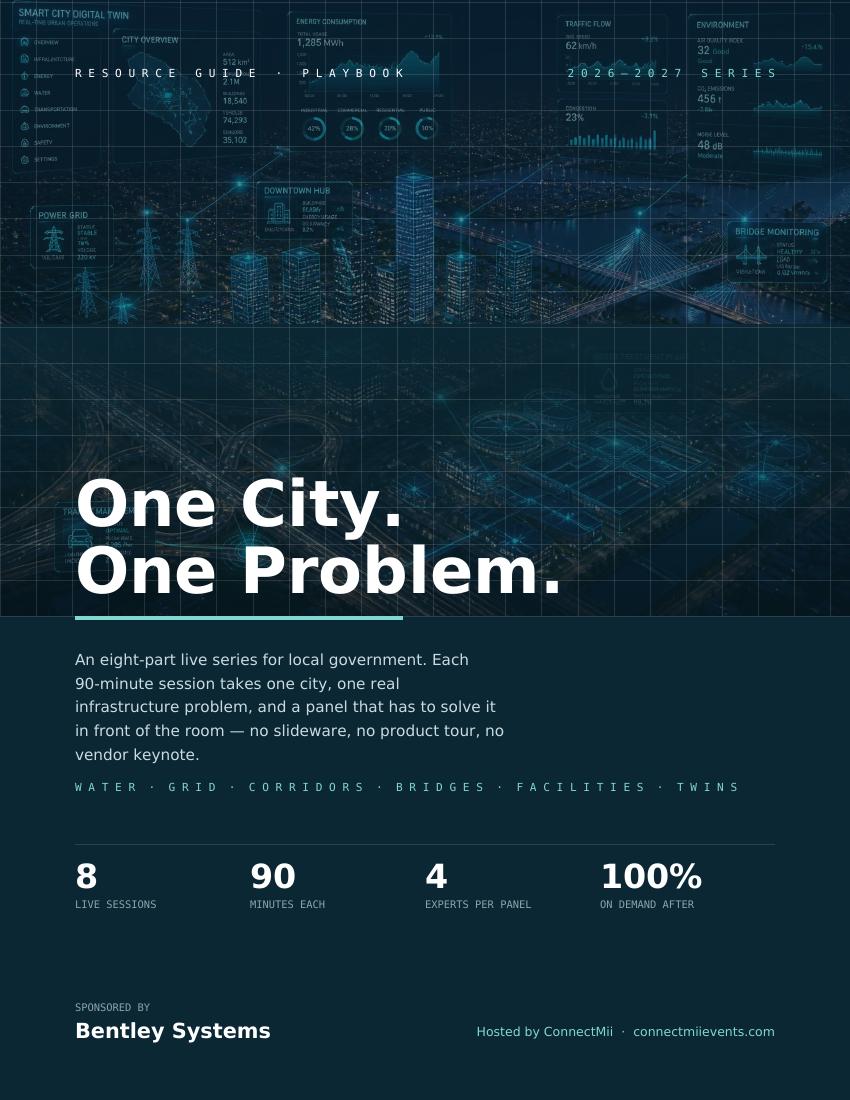 Cover of the One City. One Problem. resource guide and playbook